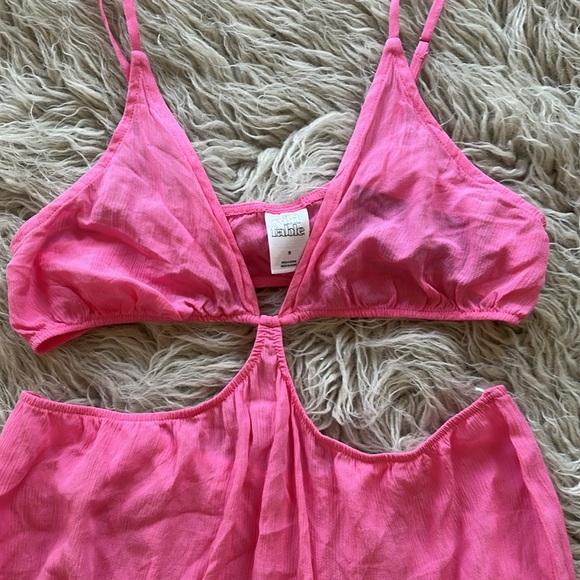 NWT Wild Fable pink cut out cover up tank mini dress size S - Picture 4 of 7